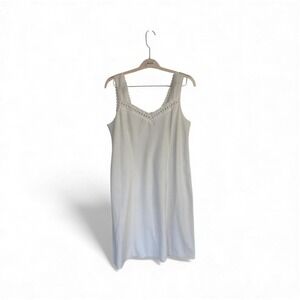 90s Ivory Lace Trim y2k Slip Dress - Minimal
Coastal Lingerie size L